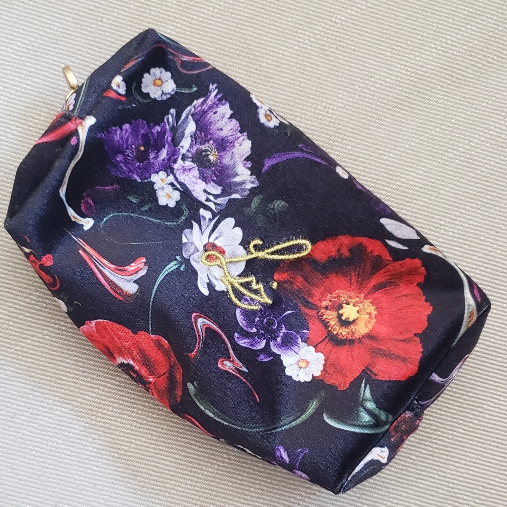 Lisa Eldridge Floral Velvet Cosmetic Bag